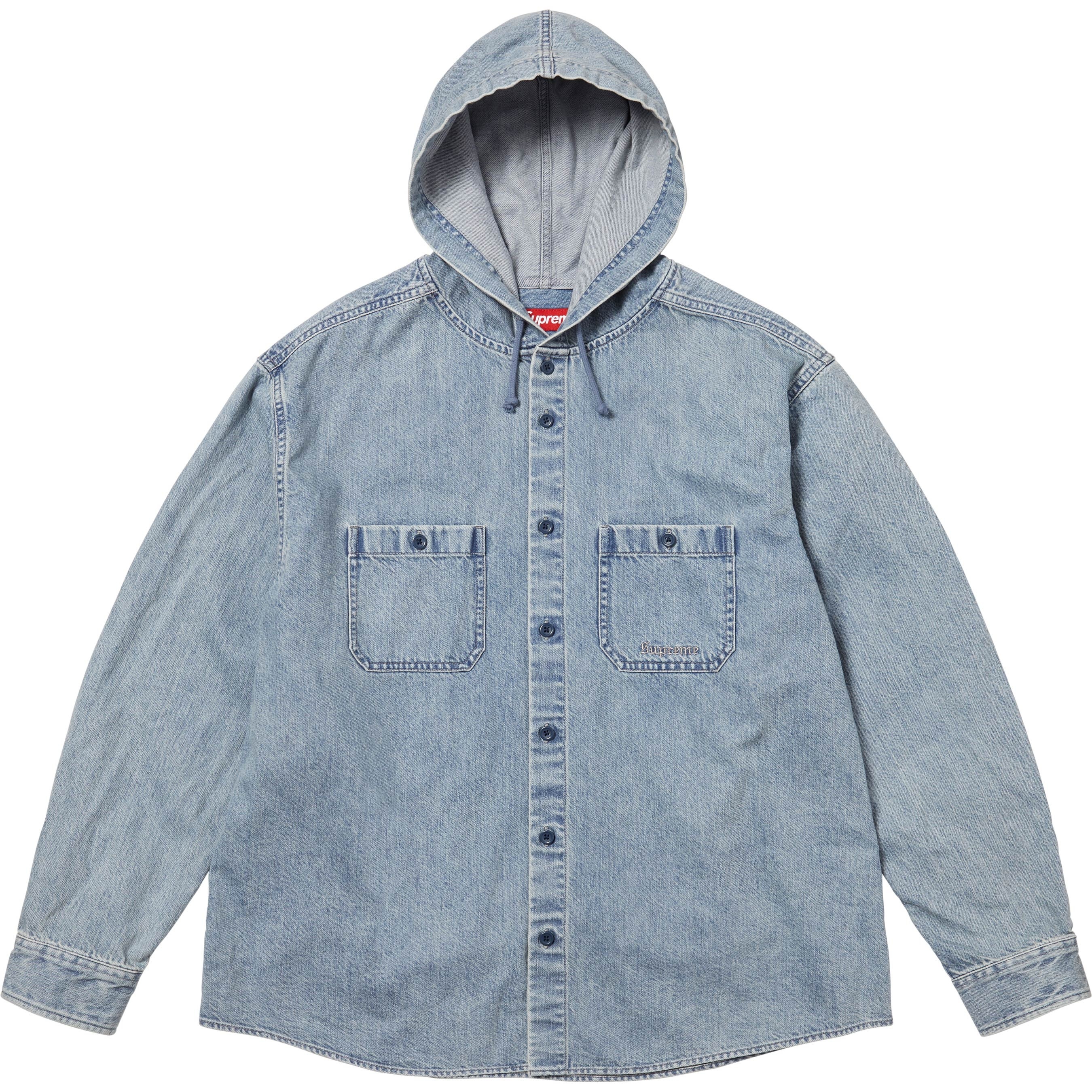 Hooded Denim Shirt view 13